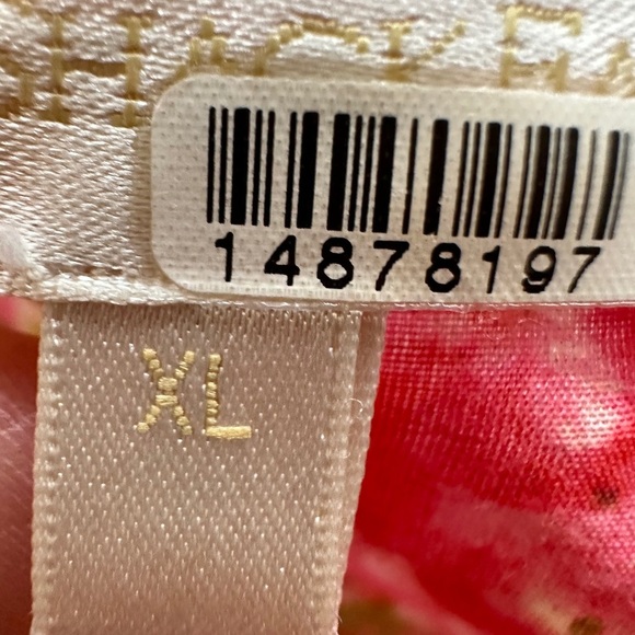 LoveShackFancy Dress Womens Size XL Pink Madsen Maxi Watercolor Print Cut-Out - Picture 5 of 12